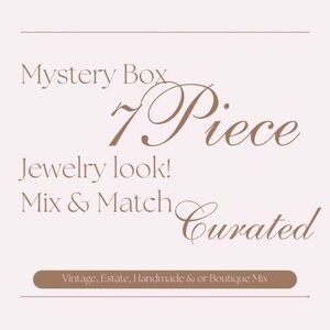 Mystery Jewelry Box 7 Pieces Curated For You - Vintage Estate Handmade Boutique
